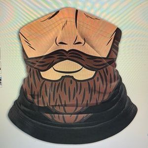 Cartoon Beard Neck Gaiter Mask